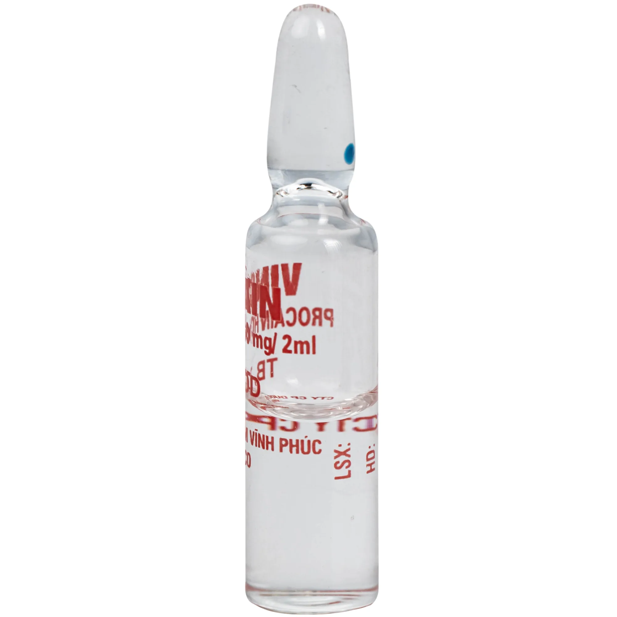 Hình ảnh Dung dịch tiêm Vincain 60mg Vinphaco gây tê tại chỗ, gây tê cột sống (100 ống x 2ml)