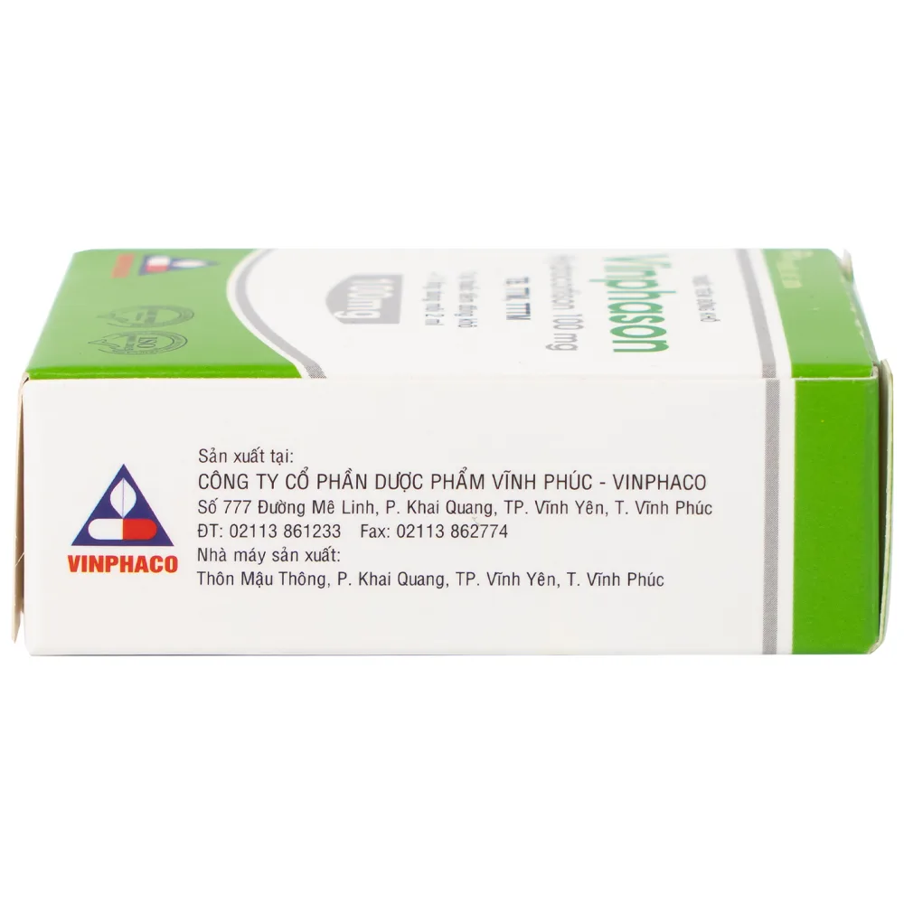 Hình ảnh Thuốc tiêm Vinphason 100mg Vinphaco điều trị lupus ban đỏ hệ thống, hồng ban đa dạng nặng (1 lọ + 1 ống)