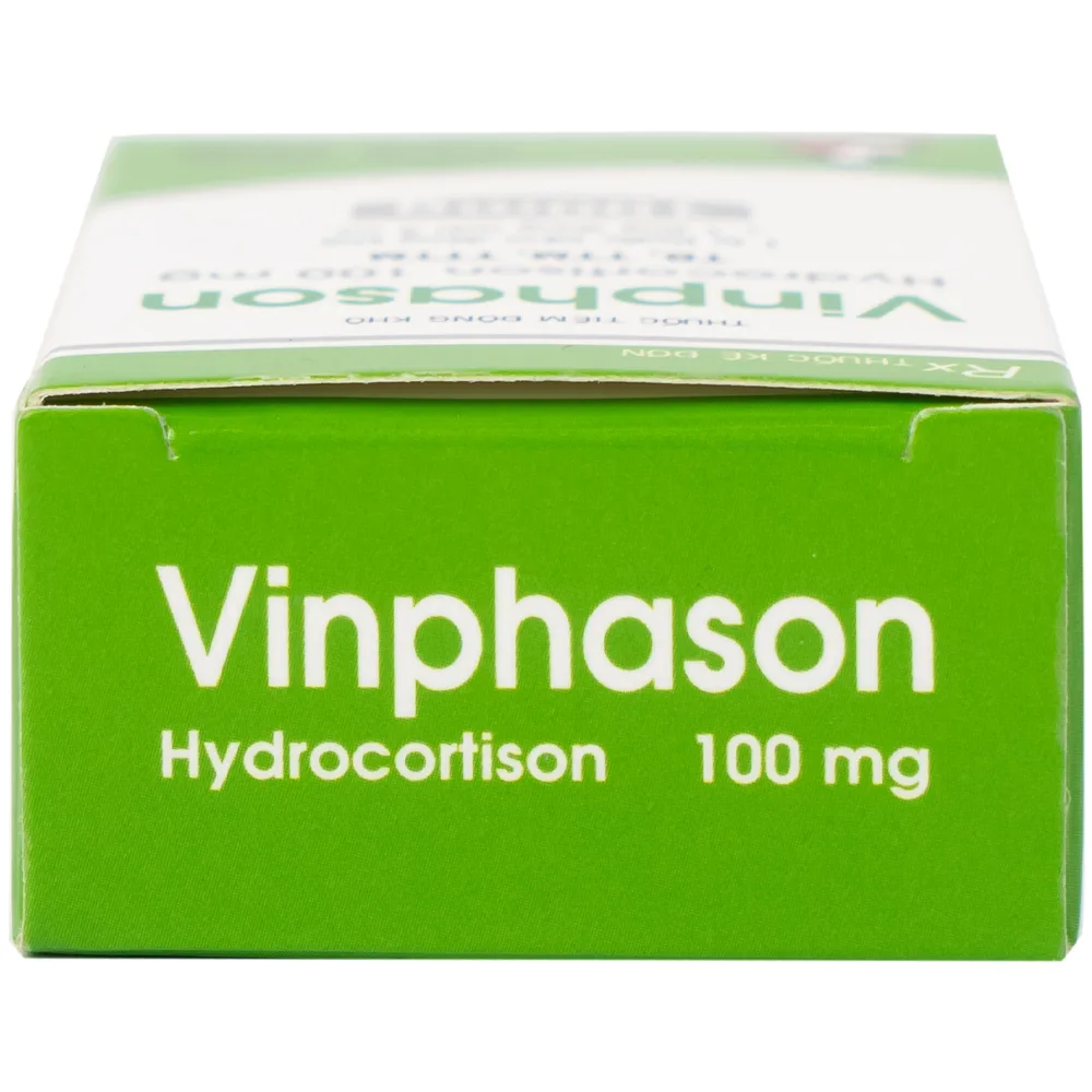 Hình ảnh Thuốc tiêm Vinphason 100mg Vinphaco điều trị lupus ban đỏ hệ thống, hồng ban đa dạng nặng (1 lọ + 1 ống)