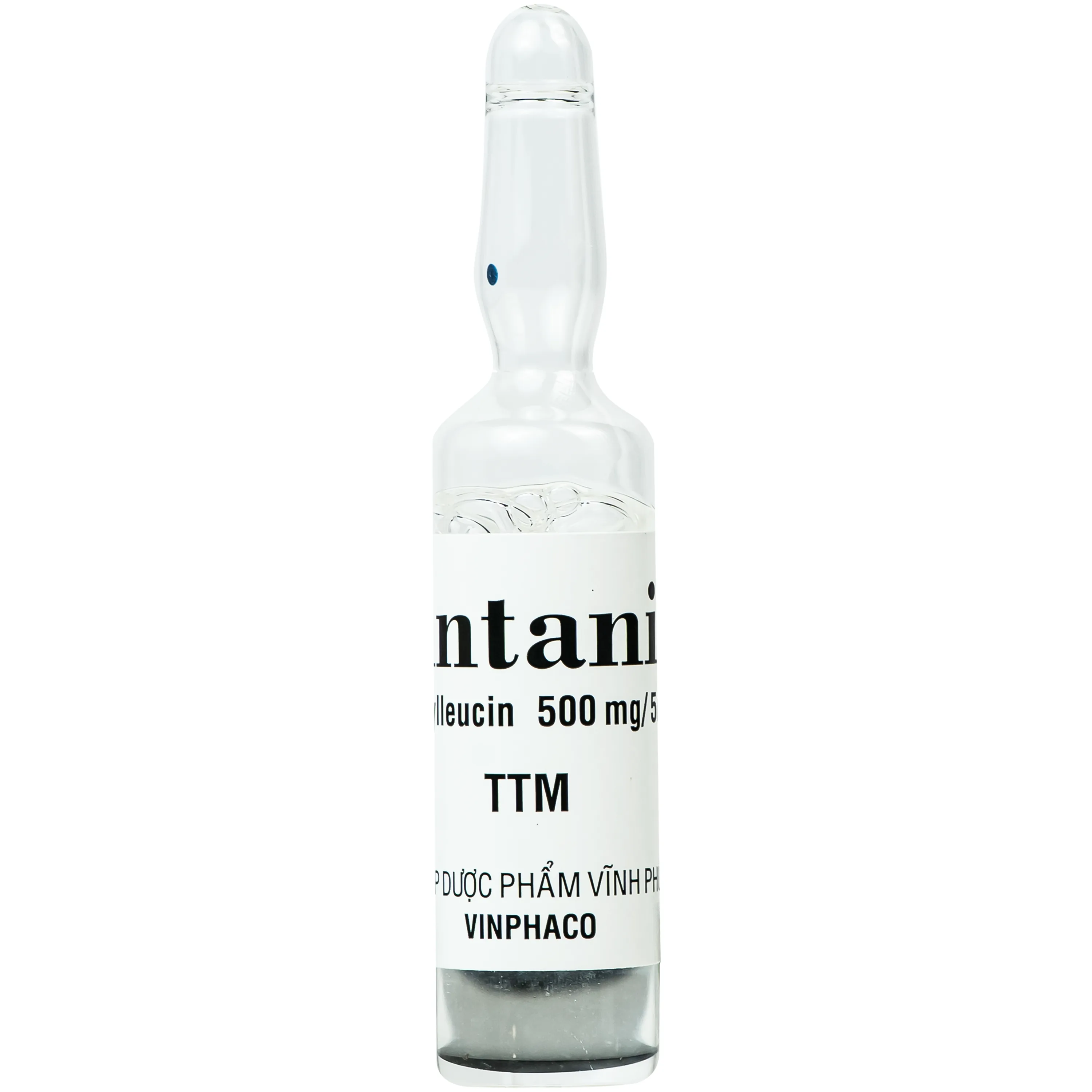 Hình ảnh Thuốc tiêm Vintanil 500mg/5ml Vinphaco điều trị triệu chứng các cơn chóng mặt (1 vỉ x 5 ống x 5ml)