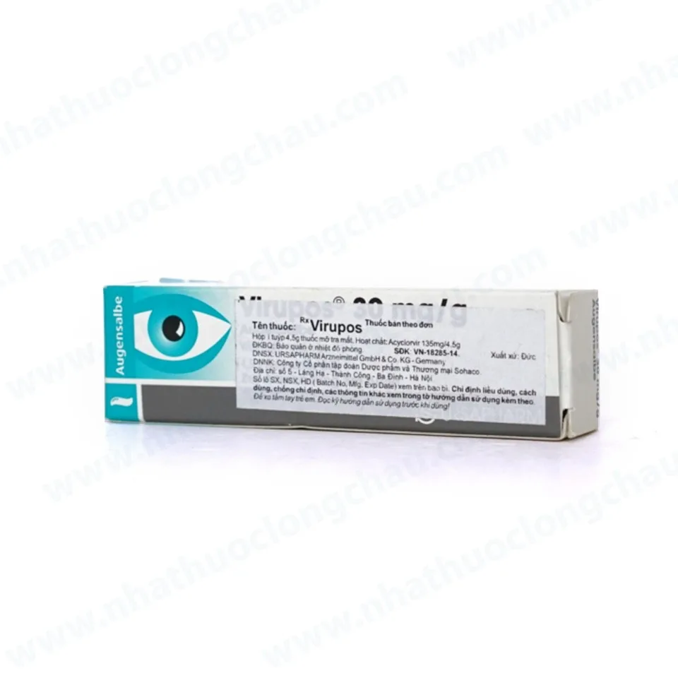Hình ảnh Thuốc mỡ Virupos Ursapharm Arzneimittel điều trị viêm giác mạc (4.5g)