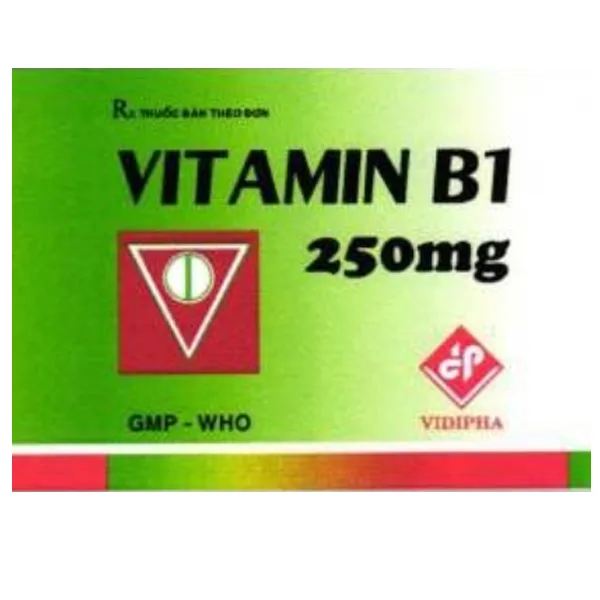 Hình ảnh Thuốc Vitamin B1 250mg Vidipha điều trị tình trạng thiếu Vitamin B (10 vỉ x 10 viên)