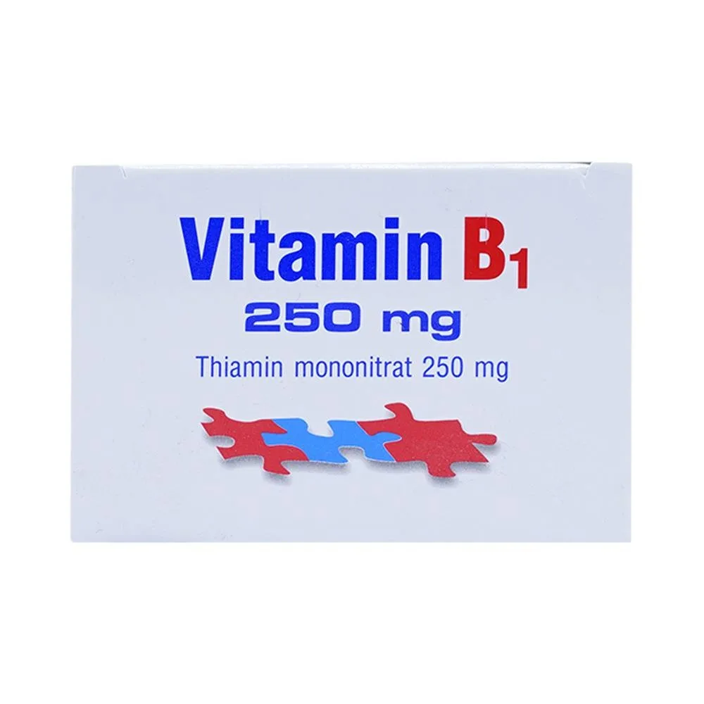 Hình ảnh Thuốc Vitamin B1 250mg Domesco điều trị bệnh do thiếu Vitamin B1 (20 vỉ x 10 viên)