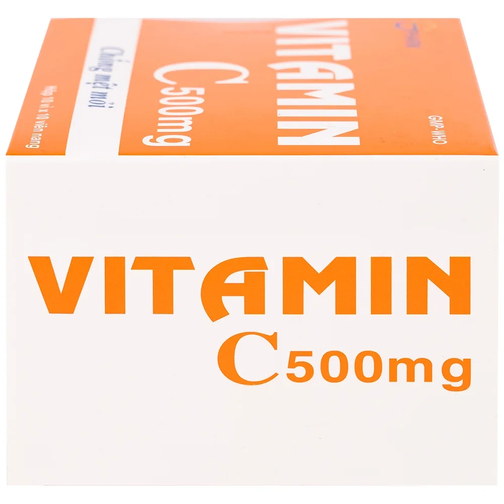 Hình ảnh Thuốc Vitamin C 500mg SPHARM phòng và trị thiếu vitamin C (10 vỉ x 10 viên)