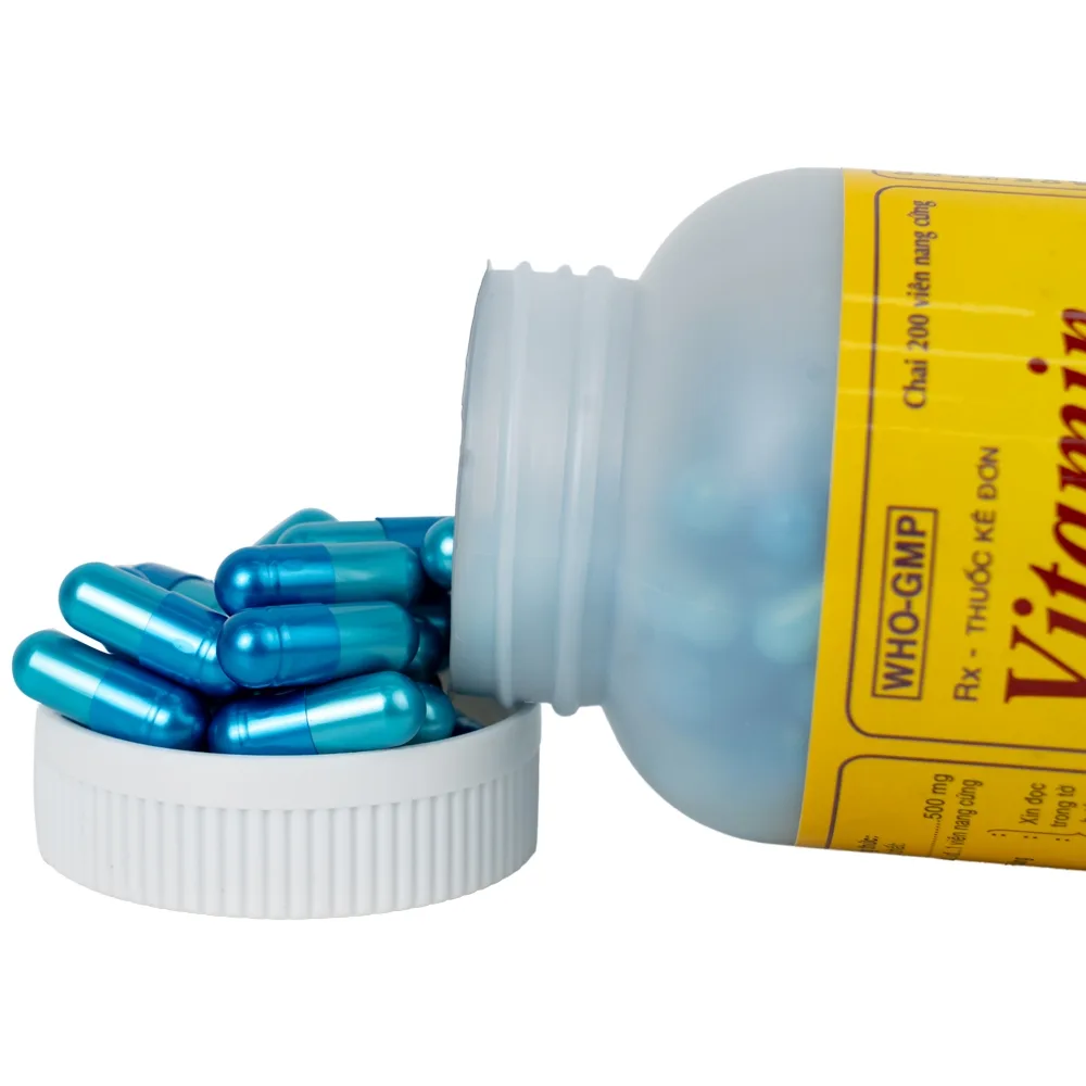 Hình ảnh Thuốc Vitamin C 500mg Khapharco dự phòng và điều trị bệnh Scorbut (200 viên)