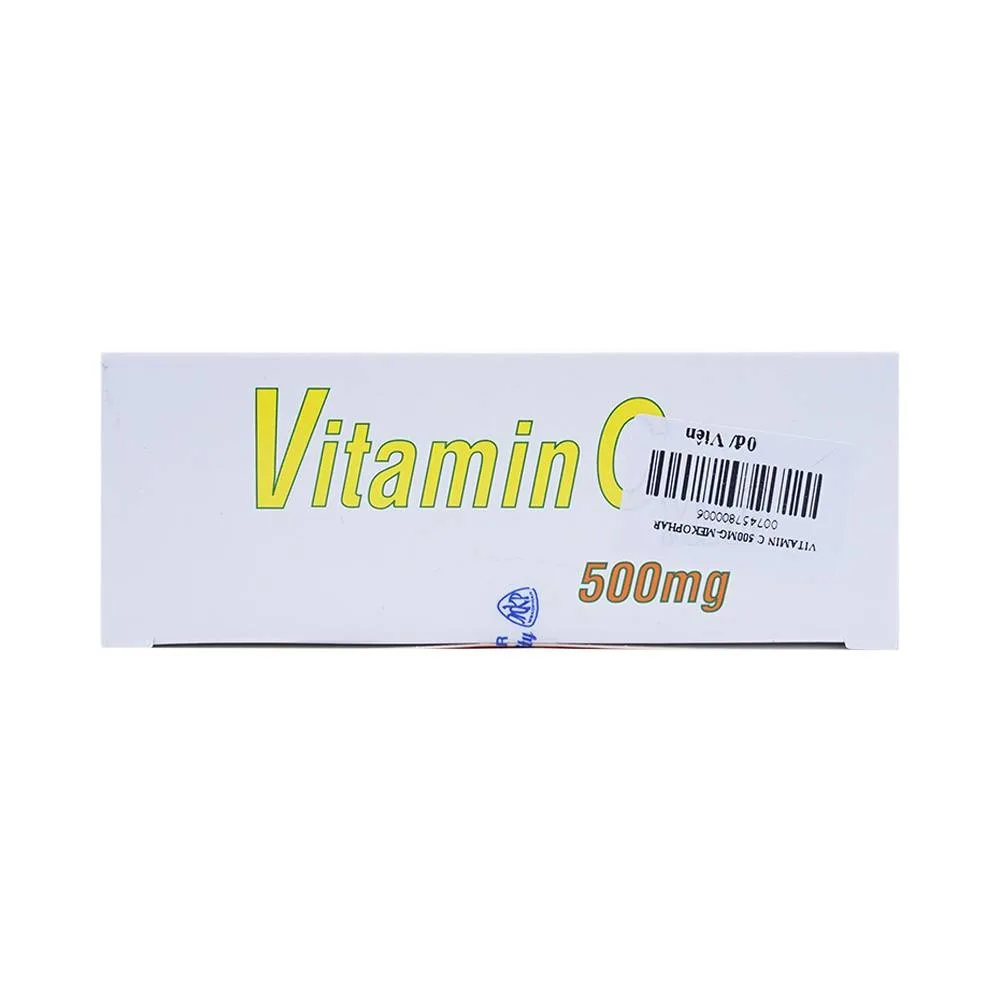 Hình ảnh Thuốc Vitamin C MKP 500mg Mekophar phòng và điều trị bệnh Scorbut (20 vỉ x 10 viên)