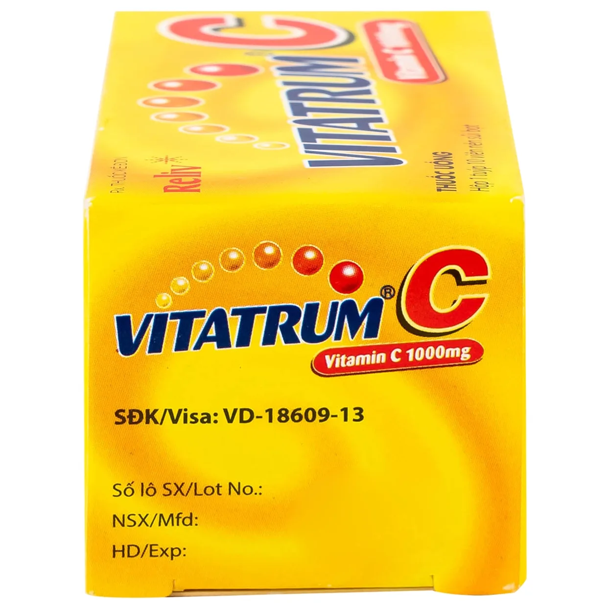 Hình ảnh Thuốc Vitatrum C 1000mg Reliv ngăn ngừa và điều trị bệnh do thiếu vitamin C (10 viên)