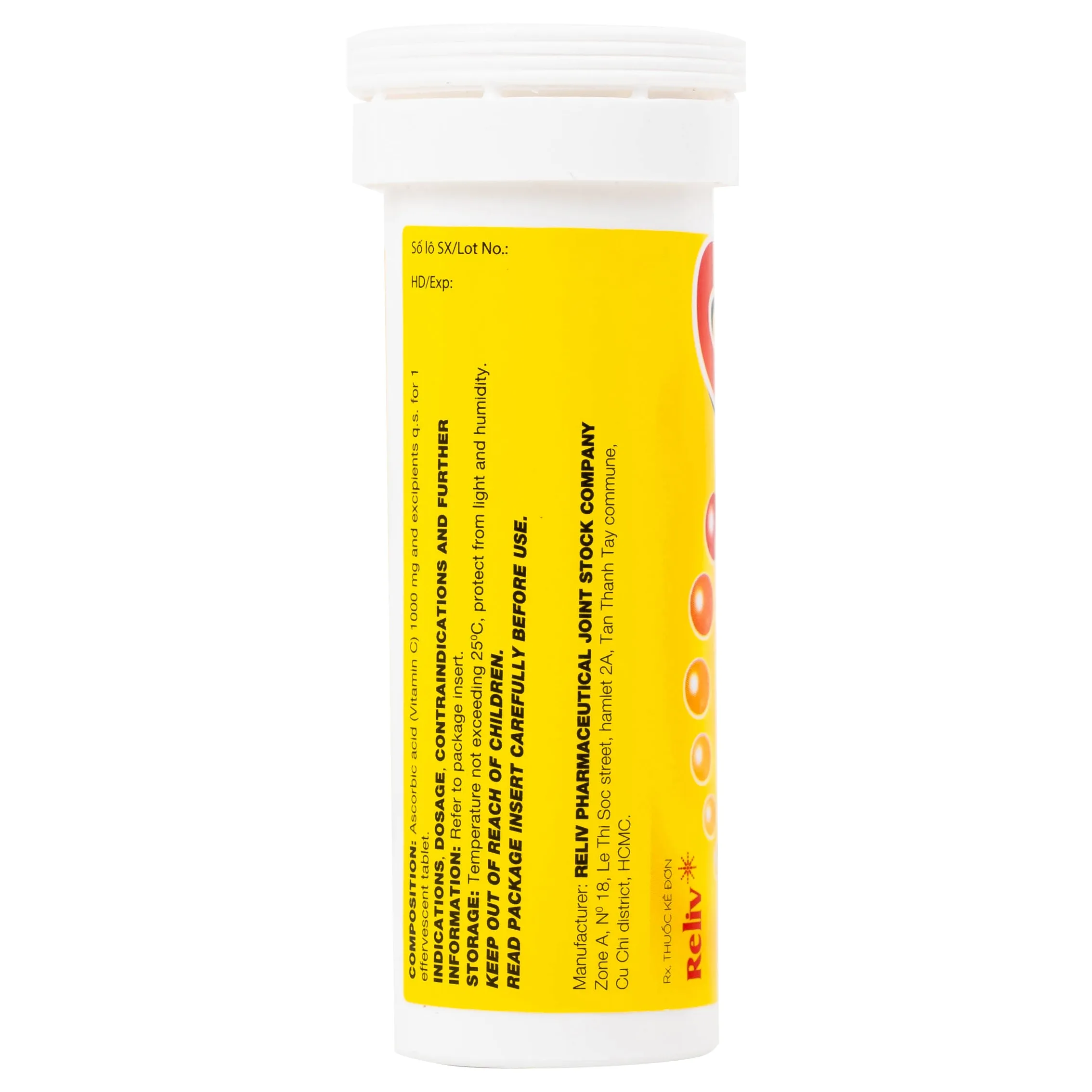 Hình ảnh Thuốc Vitatrum C 1000mg Reliv ngăn ngừa và điều trị bệnh do thiếu vitamin C (10 viên)