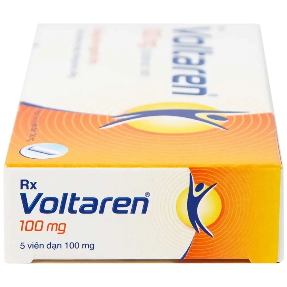 Hình ảnh Viên đặt Voltaren 100mg Novartis điều trị viêm và thoái hóa của bệnh thấp khớp (1 vỉ x 5 viên)