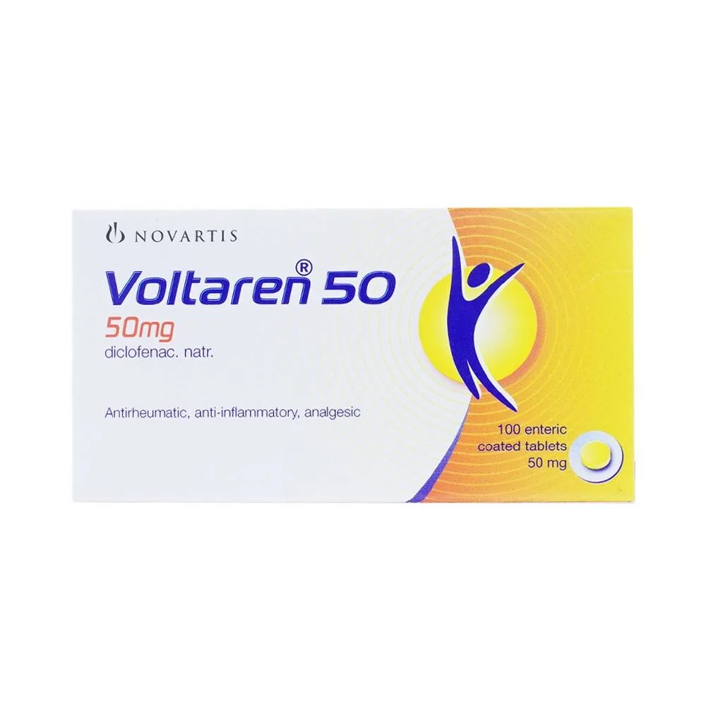 Hình ảnh Thuốc Voltaren 50mg Novartis điều trị viêm và thoái hóa của bệnh thấp khớp (1 vỉ x 5 viên)