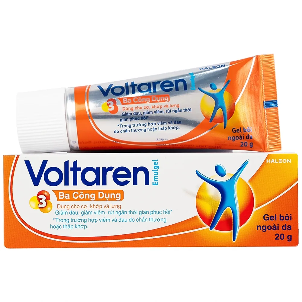 Hình ảnh Gel bôi Voltaren Emulgel Novartis điều trị giảm đau do chấn thương hoặc thấp khớp (20g)