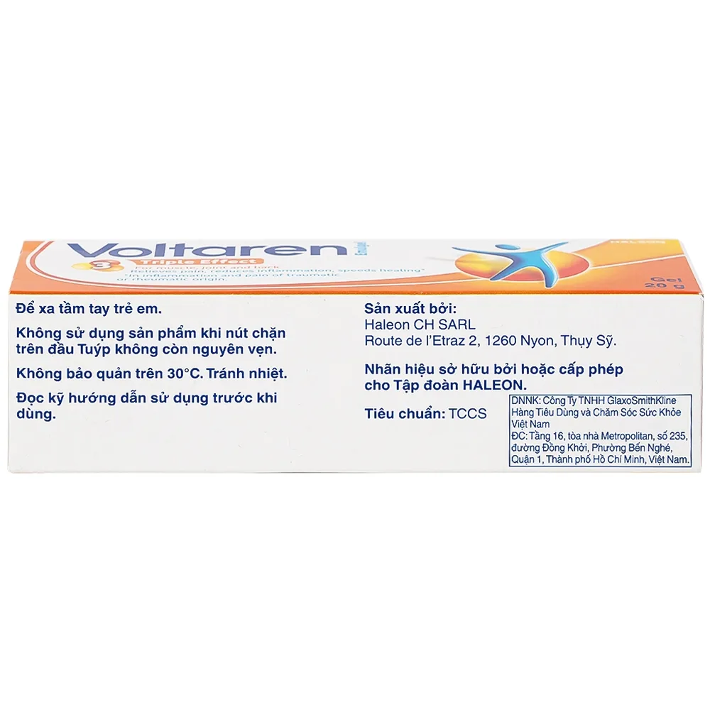 Hình ảnh Gel bôi Voltaren Emulgel Novartis điều trị giảm đau do chấn thương hoặc thấp khớp (20g)