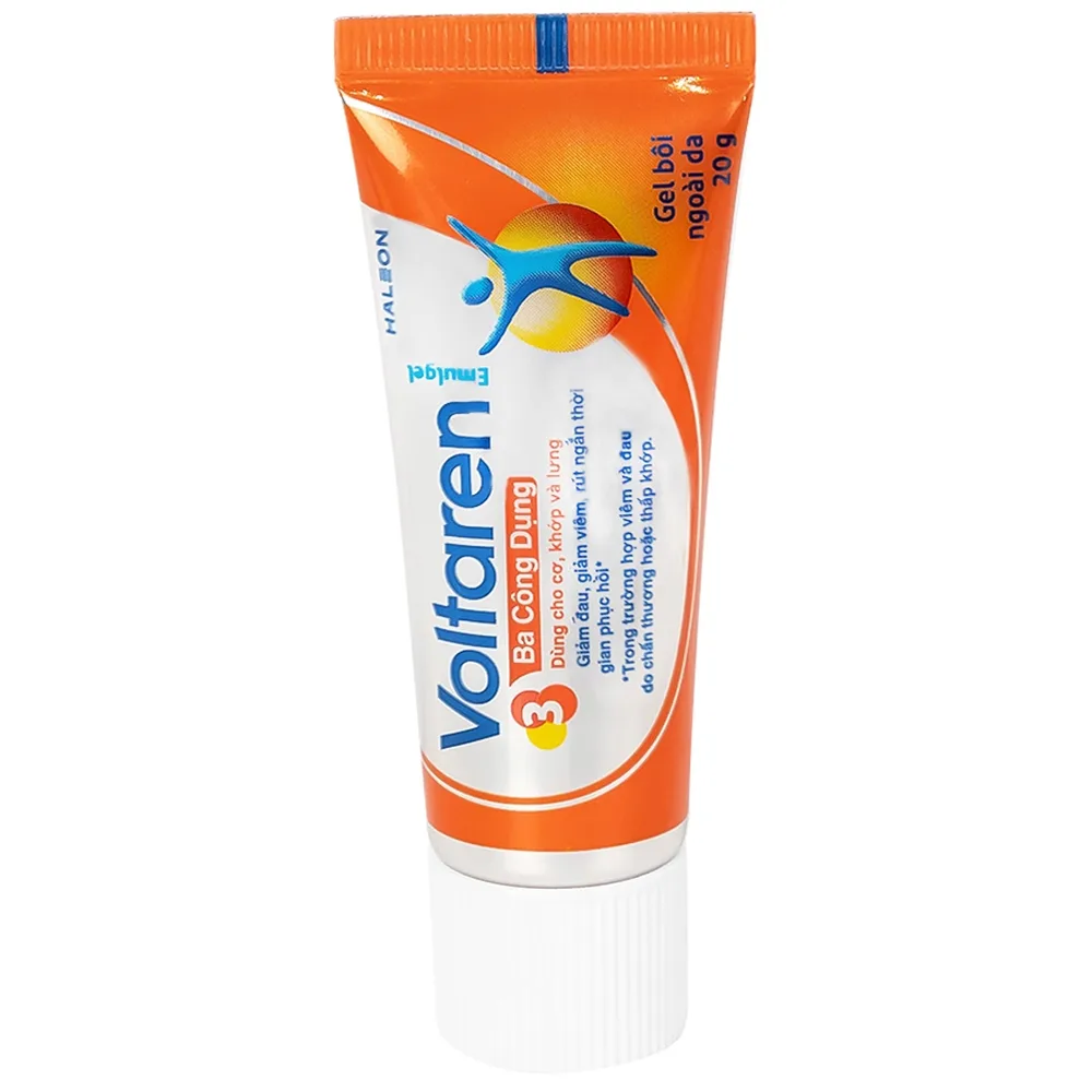 Hình ảnh Gel bôi Voltaren Emulgel Novartis điều trị giảm đau do chấn thương hoặc thấp khớp (20g)