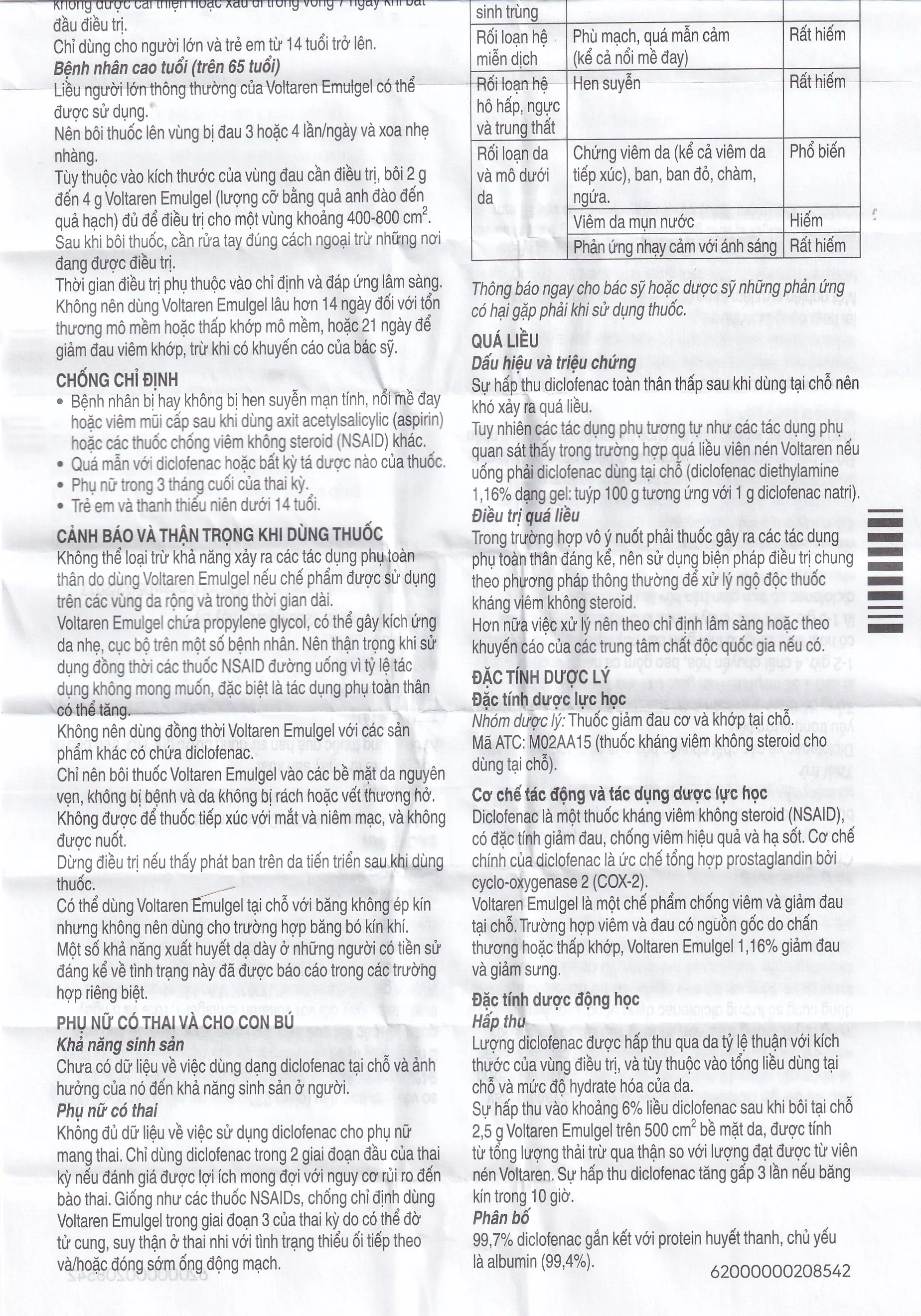 Hình ảnh Gel bôi Voltaren Emulgel Novartis điều trị giảm đau do chấn thương hoặc thấp khớp (20g)