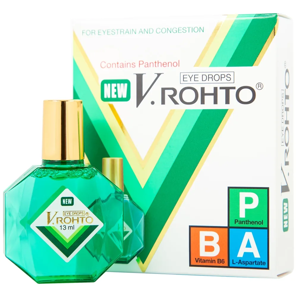 Hình ảnh Thuốc nhỏ mắt New V.Rohto điều trị mỏi mắt, sung huyết kết mạc (13ml)