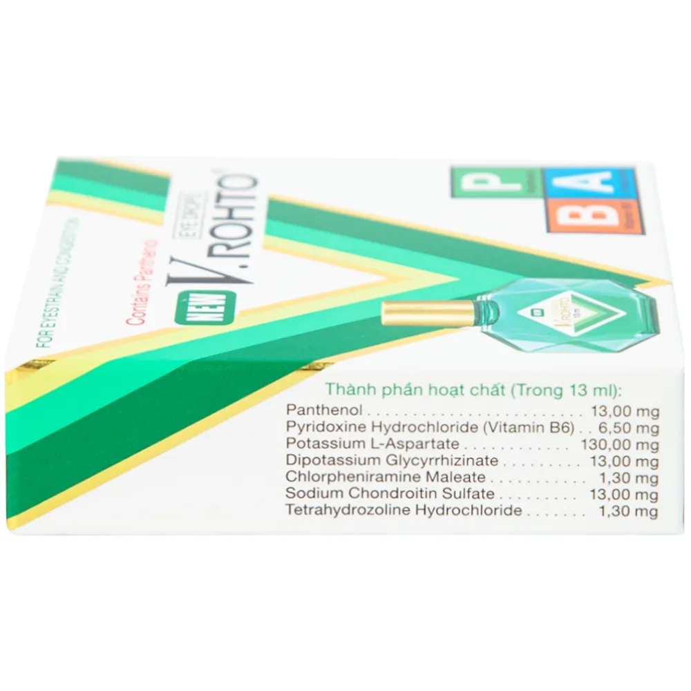 Hình ảnh Thuốc nhỏ mắt New V.Rohto điều trị mỏi mắt, sung huyết kết mạc (13ml)