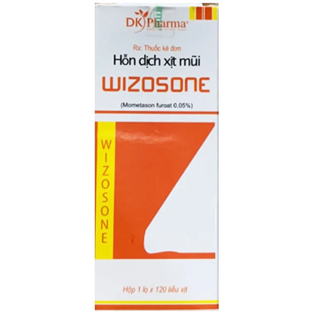 Hình ảnh Hỗn dịch xịt mũi Wizosone DK Pharma điều trị viêm mũi dị ứng, polyp mũi (120 liều xịt)