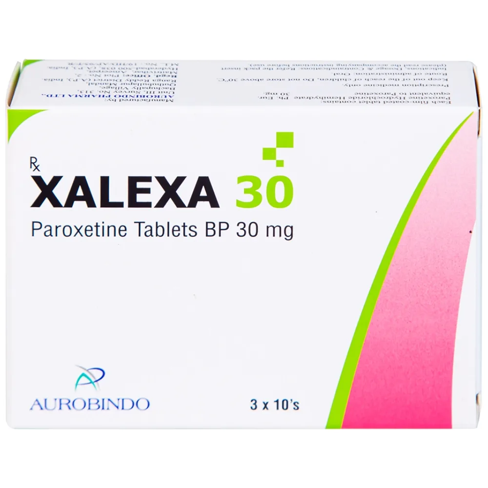 Hình ảnh Thuốc Xalexa 30 Aurobindo điều trị các cơn trầm cảm lớn (3 vỉ x 10 viên) 