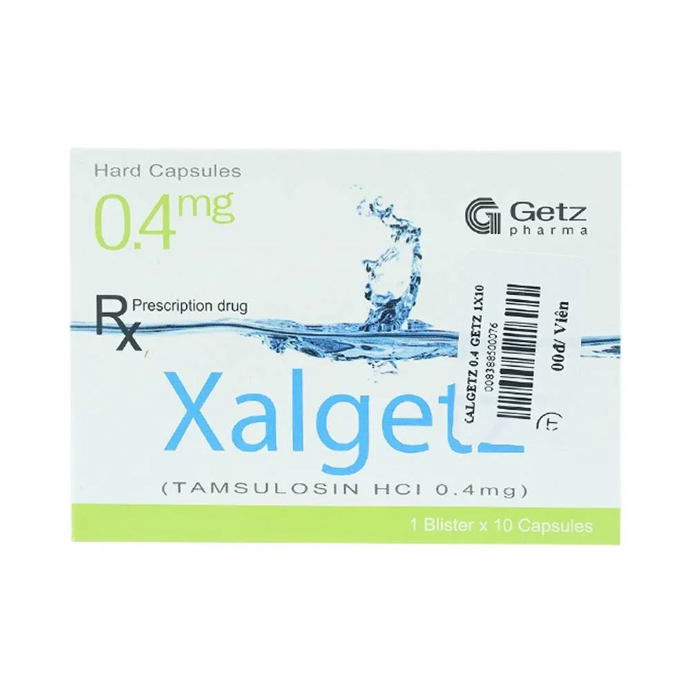 Hình ảnh Thuốc Xalgetz 0.4mg Getz điều trị dấu hiệu và hội chứng tăng sản lành tính (1 vỉ x 10 viên)