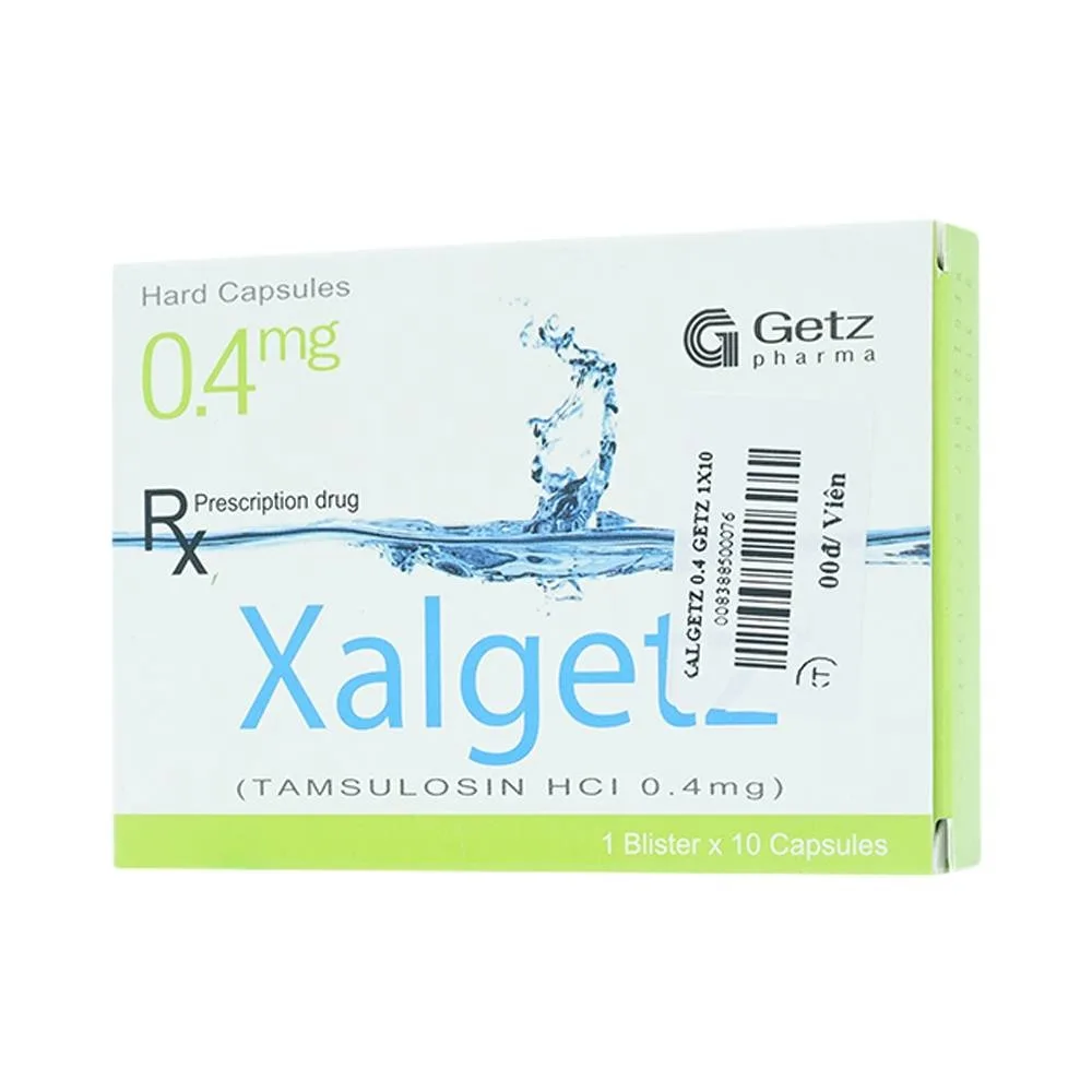 Hình ảnh Thuốc Xalgetz 0.4mg Getz điều trị dấu hiệu và hội chứng tăng sản lành tính (1 vỉ x 10 viên) 