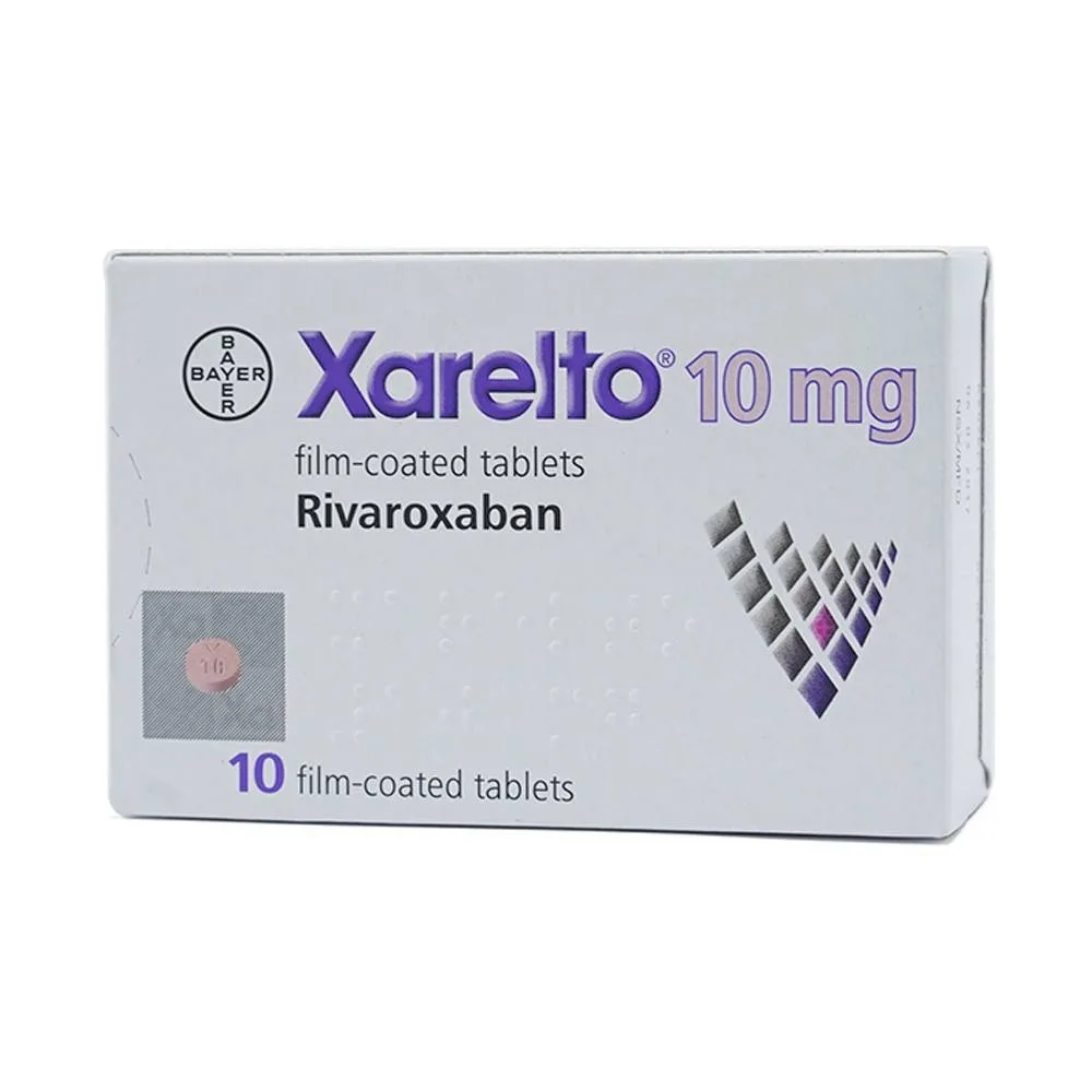 Hình ảnh Thuốc Xarelto 10mg Bayer phòng ngừa thuyên tắc huyết khối tĩnh mạch (1 vỉ x 10 viên)