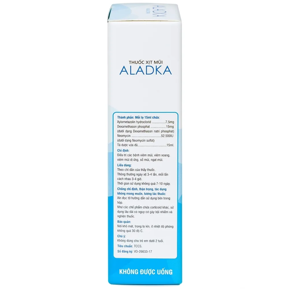 Hình ảnh Thuốc xịt mũi Aladka điều trị viêm mũi, viêm xoang, viêm mũi dị ứng (15ml)