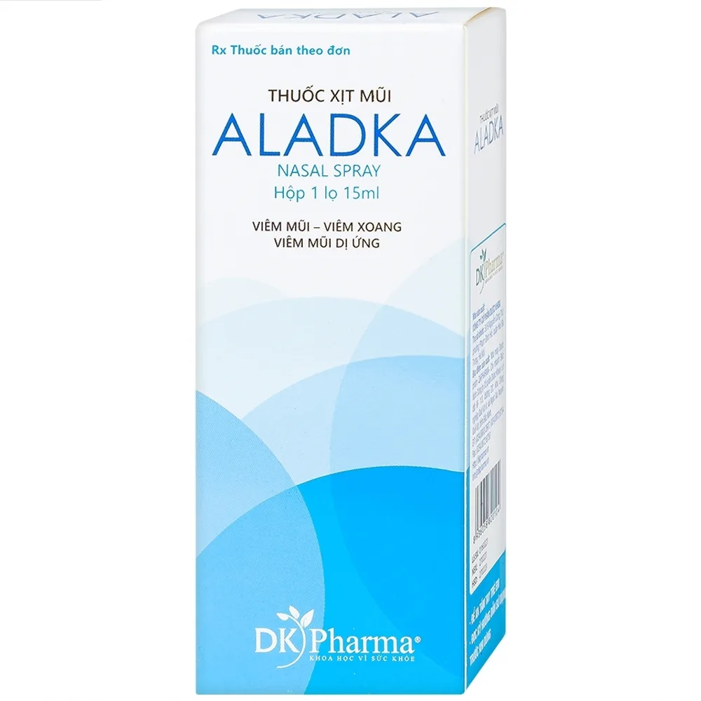 Hình ảnh Thuốc xịt mũi Aladka điều trị viêm mũi, viêm xoang, viêm mũi dị ứng (15ml)