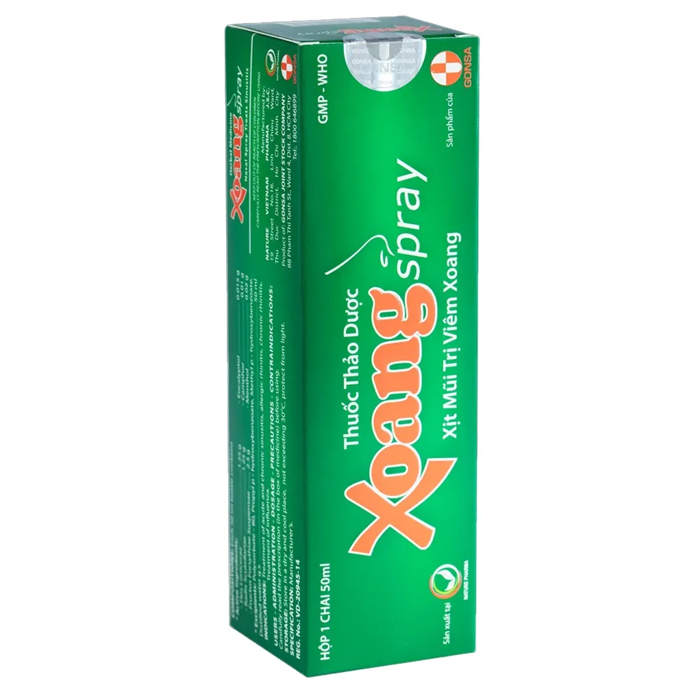 Hình ảnh Thuốc xịt mũi Xoangspray Gonsa điều trị viêm xoang, viêm mũi dị ứng (50ml)