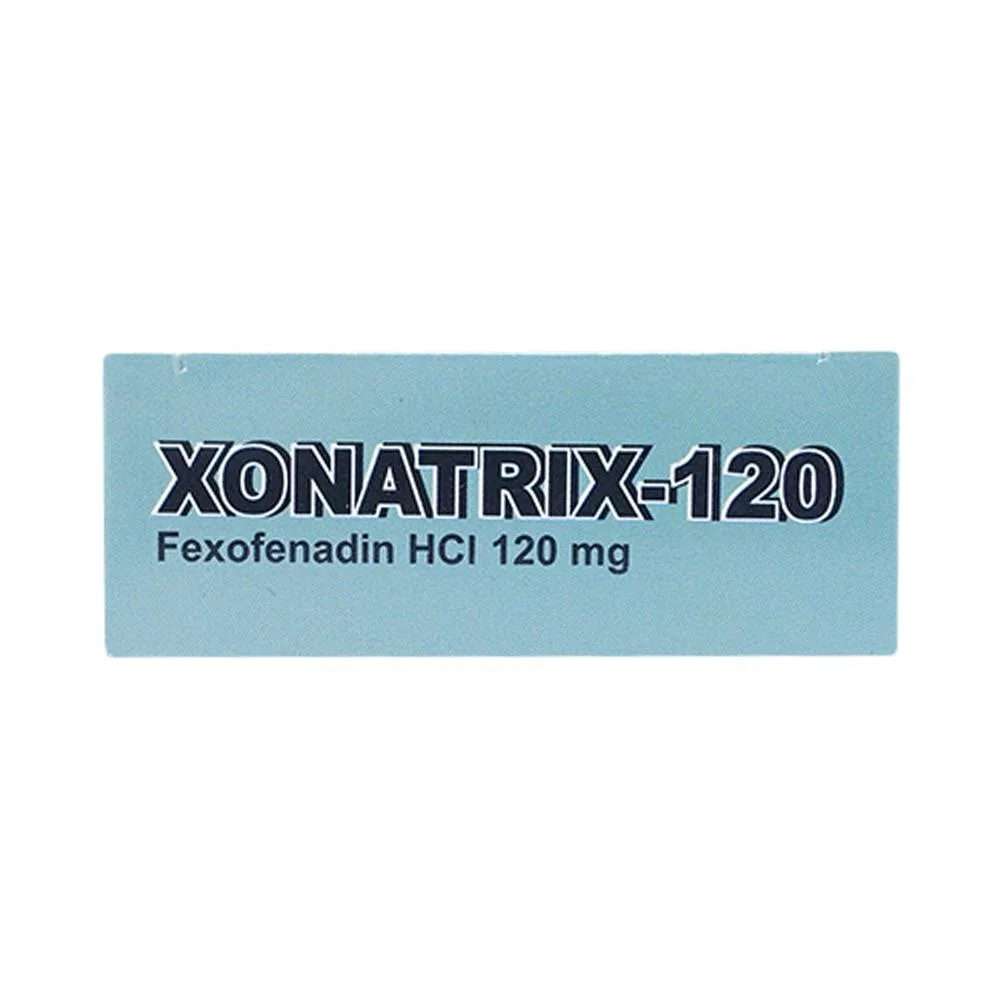 Hình ảnh Thuốc Xonatrix-120 DaviPharm điều trị triệu chứng viêm mũi dị ứng theo mùa (3 vỉ x 10 viên)