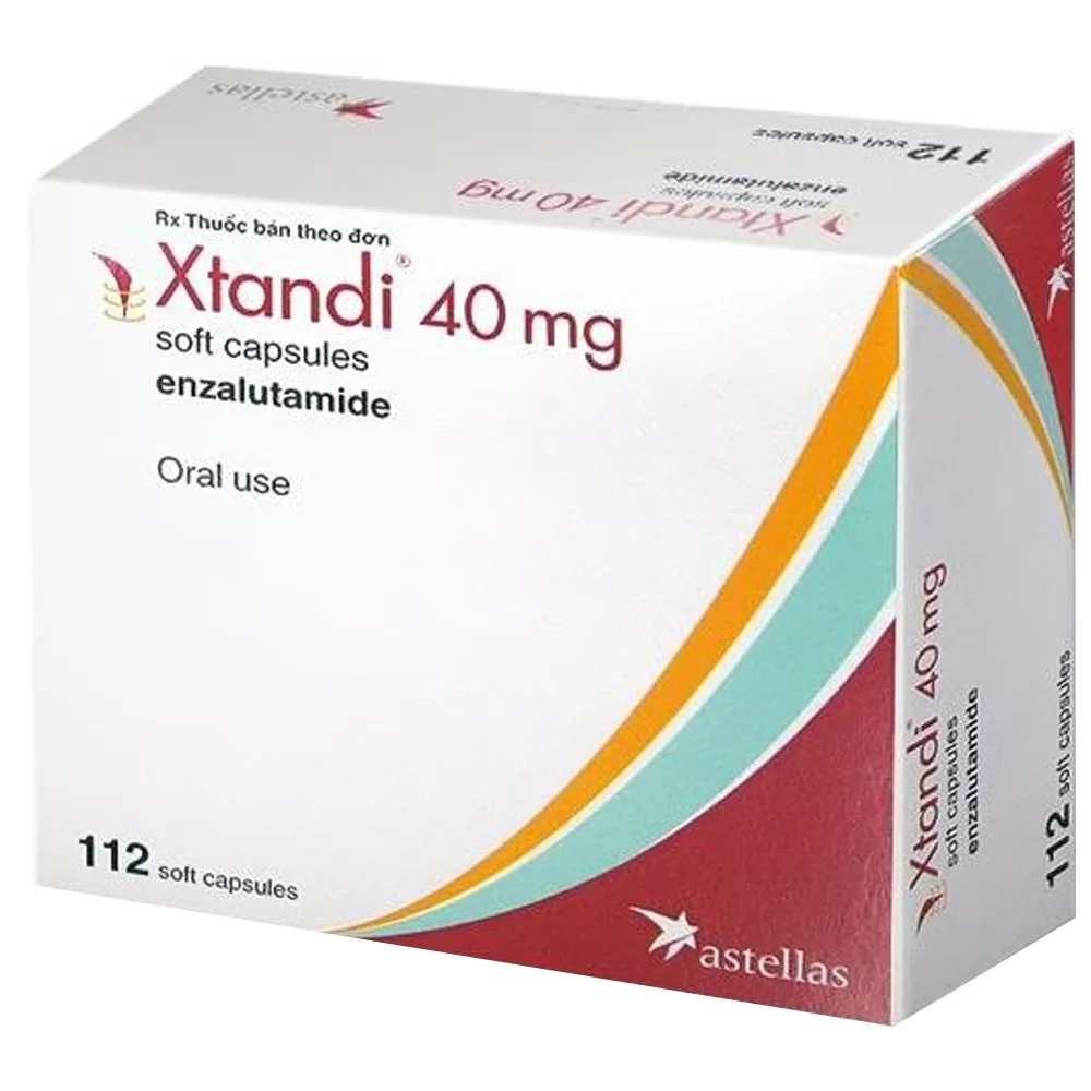Hình ảnh Thuốc Xtandi 40mg Astellas điều trị ung thư tuyến tiền liệt (4 vỉ x 28 viên)