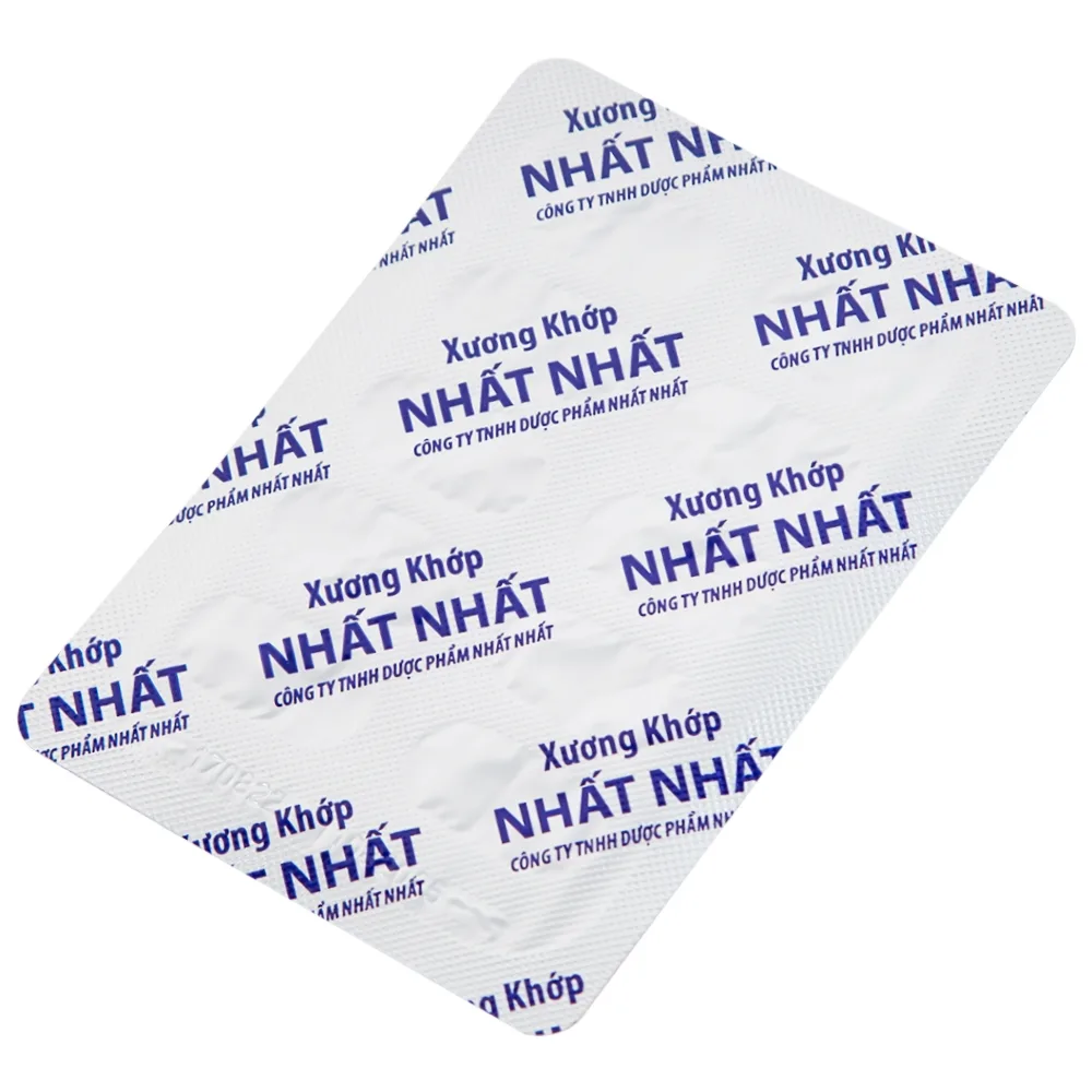 Hình ảnh Thuốc Xương Khớp Nhất Nhất điều trị các chứng đau lưng, đau cột sống (2 vỉ x 10 viên) 