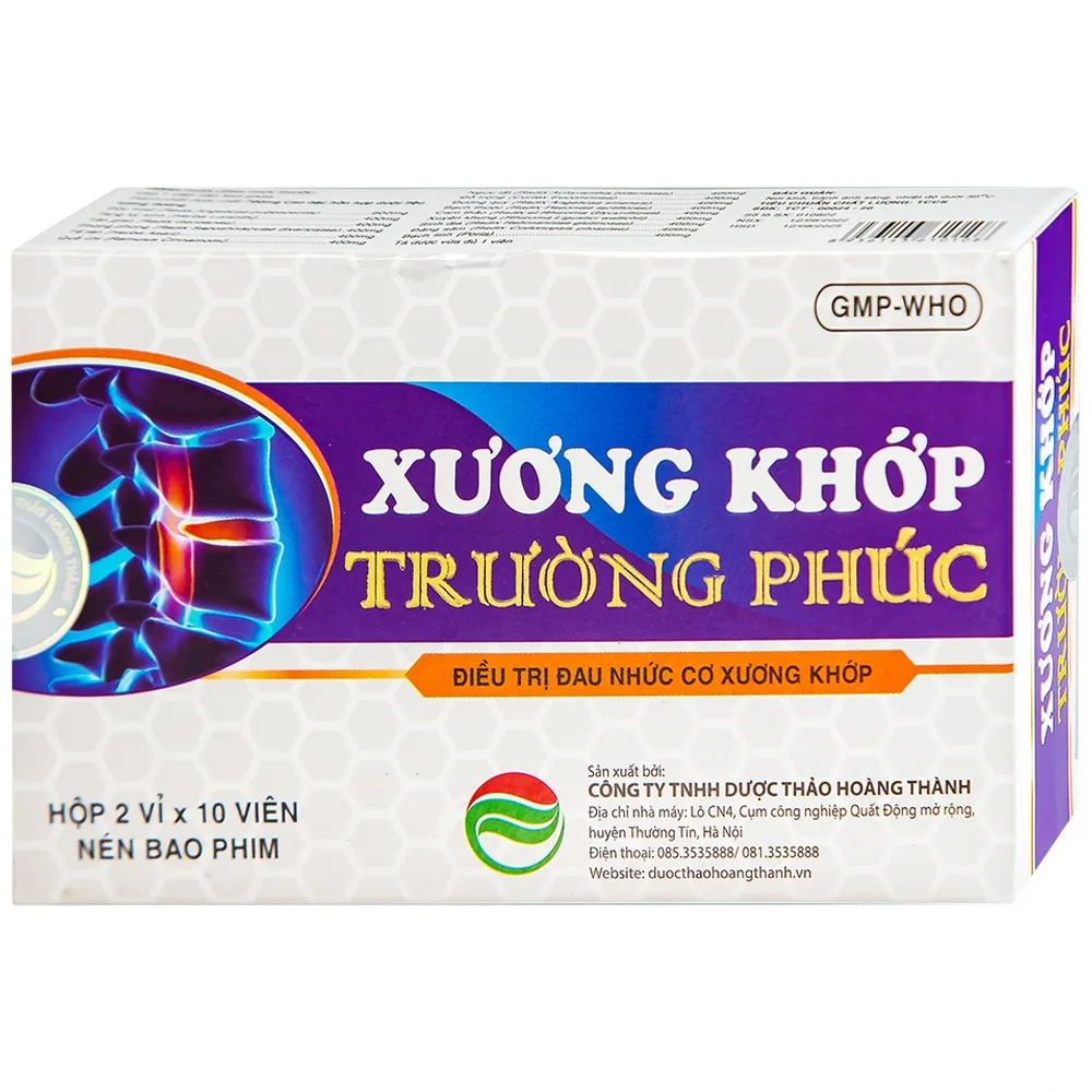 Hình ảnh Thuốc Xương Khớp Trường Phúc dùng cho can thận hư, phong hàn thấp (2 vỉ x 10 viên)
