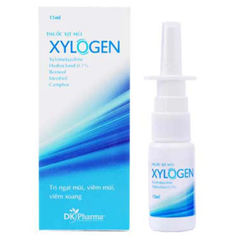 Hình ảnh Thuốc xịt mũi Xylogen DK Pharma điều trị ngạt mũi, cảm cúm, viêm mũi (15ml)