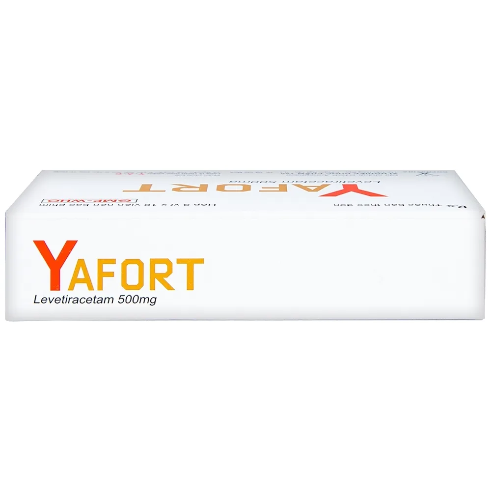 Hình ảnh Thuốc Yafort 500mg Cophavina điều trị động kinh cục bộ (3 vỉ x 10 viên)