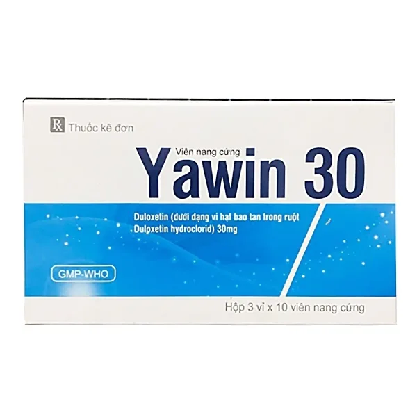 Hình ảnh Thuốc Yawin 30 Gia Nguyễn điều trị trầm cảm nặng, đau thần kinh ngoại vi do tiểu đường (3 vỉ x 10 viên)