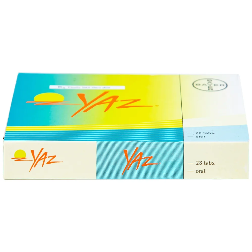 Hình ảnh Thuốc Yaz Bayer dùng tránh thai, điều trị mụn trứng cá (1 vỉ x 28 viên)