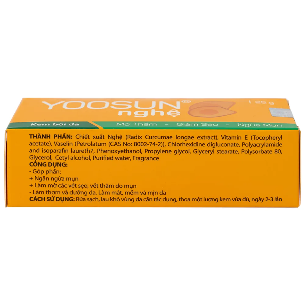 Hình ảnh Kem bôi da Yoosun Nghệ Đại Bắc mờ thâm, giảm sẹo, ngừa mụn (25g)