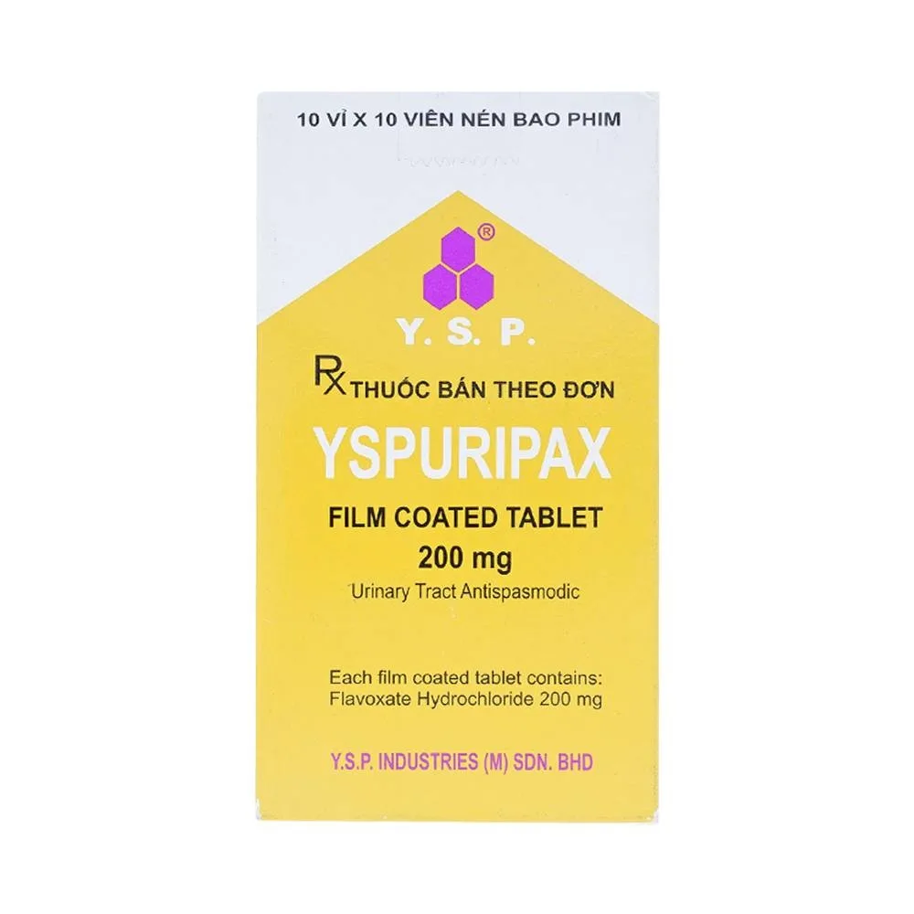 Hình ảnh Thuốc YSPuripax giảm chứng tiểu khó, đau trên khớp mu bàng quang (10 vỉ x 10 viên)