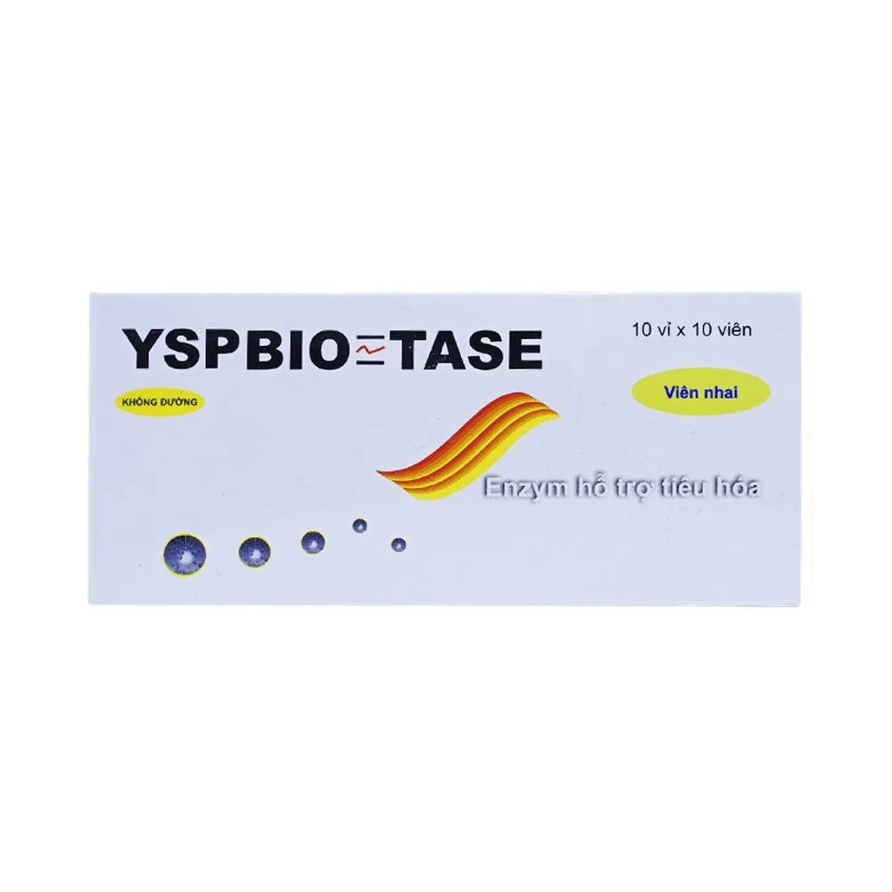 Hình ảnh Viên nhai YSPBIO TASE YSP hỗ trợ tiêu hóa (10 vỉ x 10 viên)