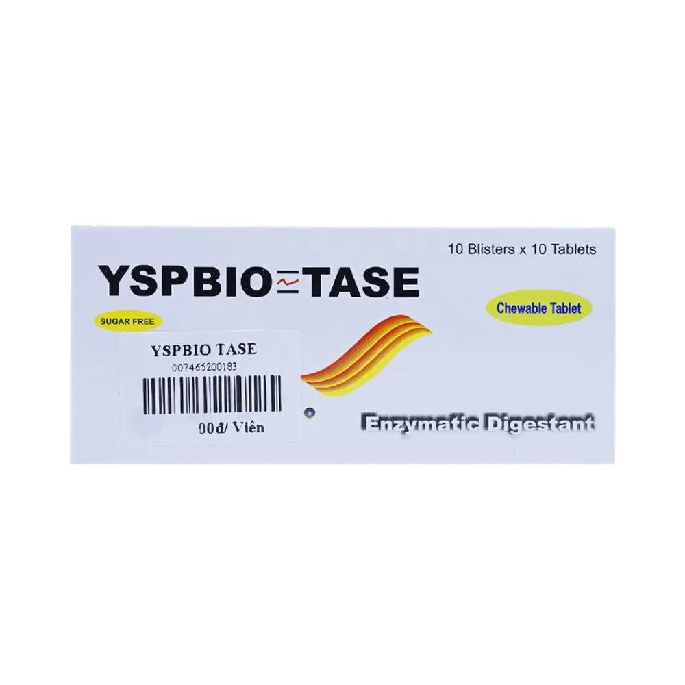 Hình ảnh Viên nhai YSPBIO TASE YSP hỗ trợ tiêu hóa (10 vỉ x 10 viên)