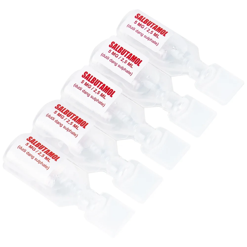 Hình ảnh Thuốc Zensalbu 5mg CPC1HN kiểm soát co thắt phế quản mạn, điều trị hen nặng cấp tính (2 vỉ x 5 ống)