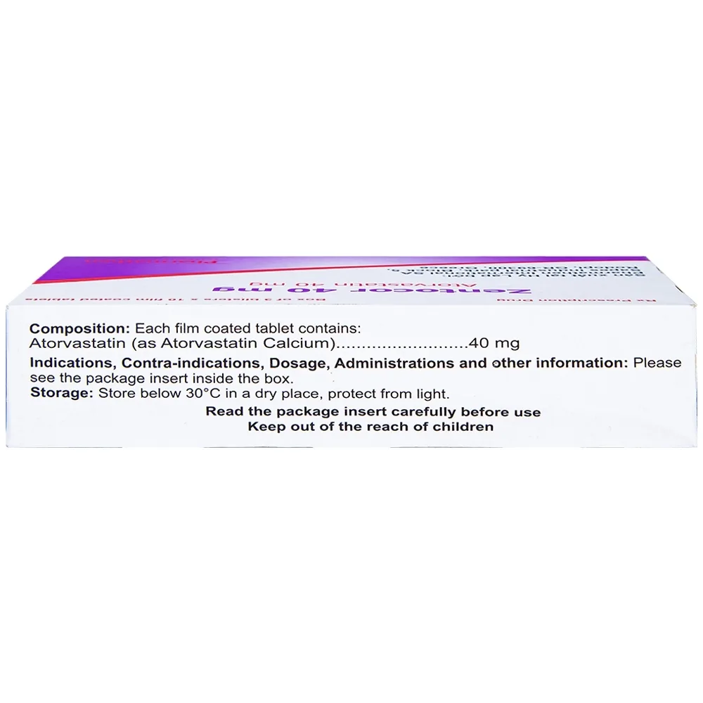 Hình ảnh Thuốc Zentocor 40mg Pharmathen điều trị hỗ trợ cho chế độ ăn kiêng (3 vỉ x 10 viên)