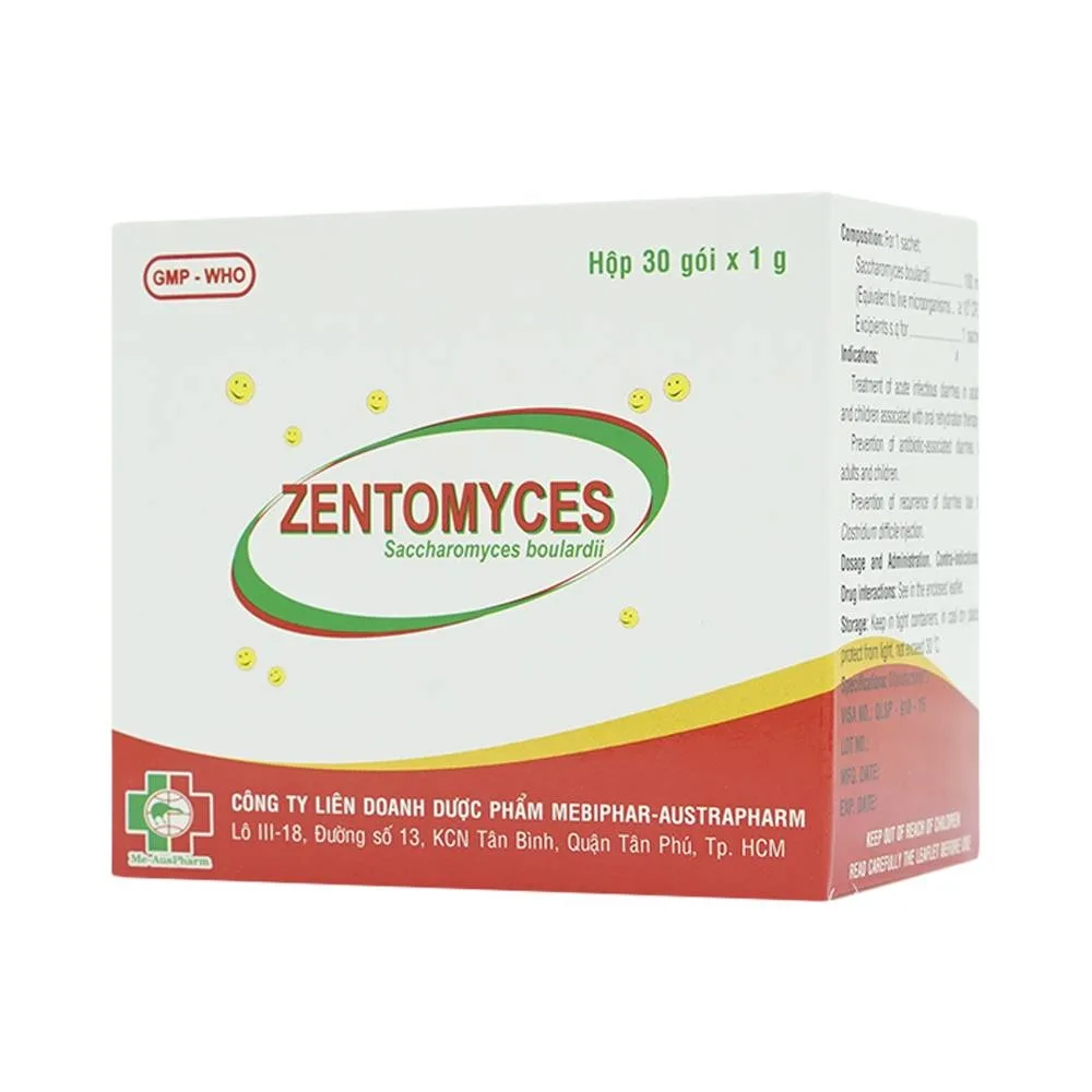 Hình ảnh Bột Zentomyces Mebiphar điều trị tiêu chảy cấp (30 gói x 1g)