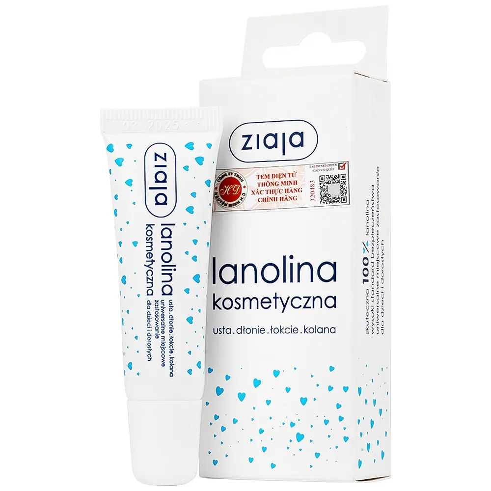 Hình ảnh Sáp Lanolina Kosmetyczna Ziaja làm dịu phát ban, kích ứng do bị tổn thương cho da và niêm mạc (10g)