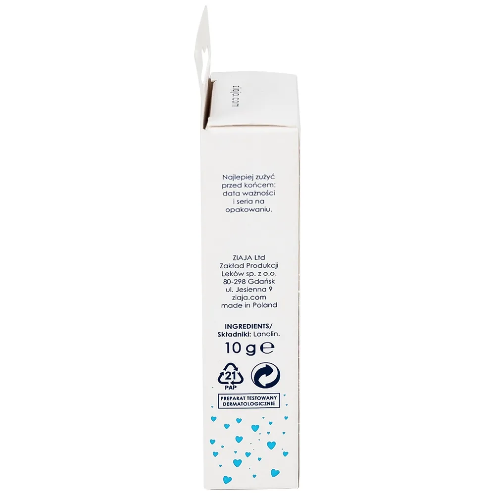 Hình ảnh Sáp Lanolina Kosmetyczna Ziaja làm dịu phát ban, kích ứng do bị tổn thương cho da và niêm mạc (10g)