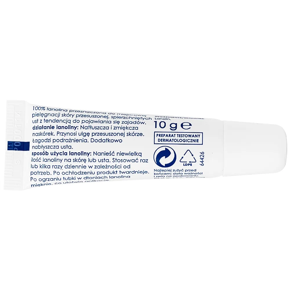 Hình ảnh Sáp Lanolina Kosmetyczna Ziaja làm dịu phát ban, kích ứng do bị tổn thương cho da và niêm mạc (10g)