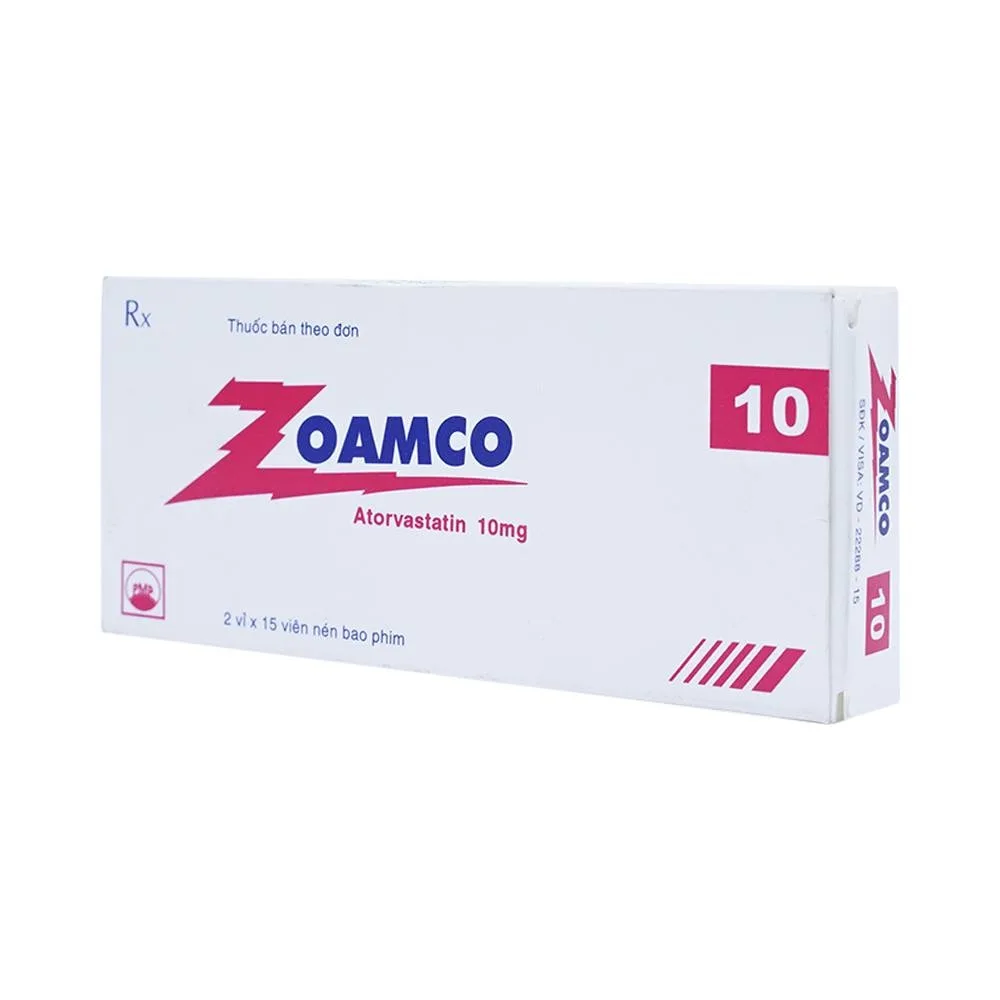Hình ảnh Thuốc Zoamco 10 Pymepharco điều trị rối loạn lipid máu (2 vỉ x 15 viên)