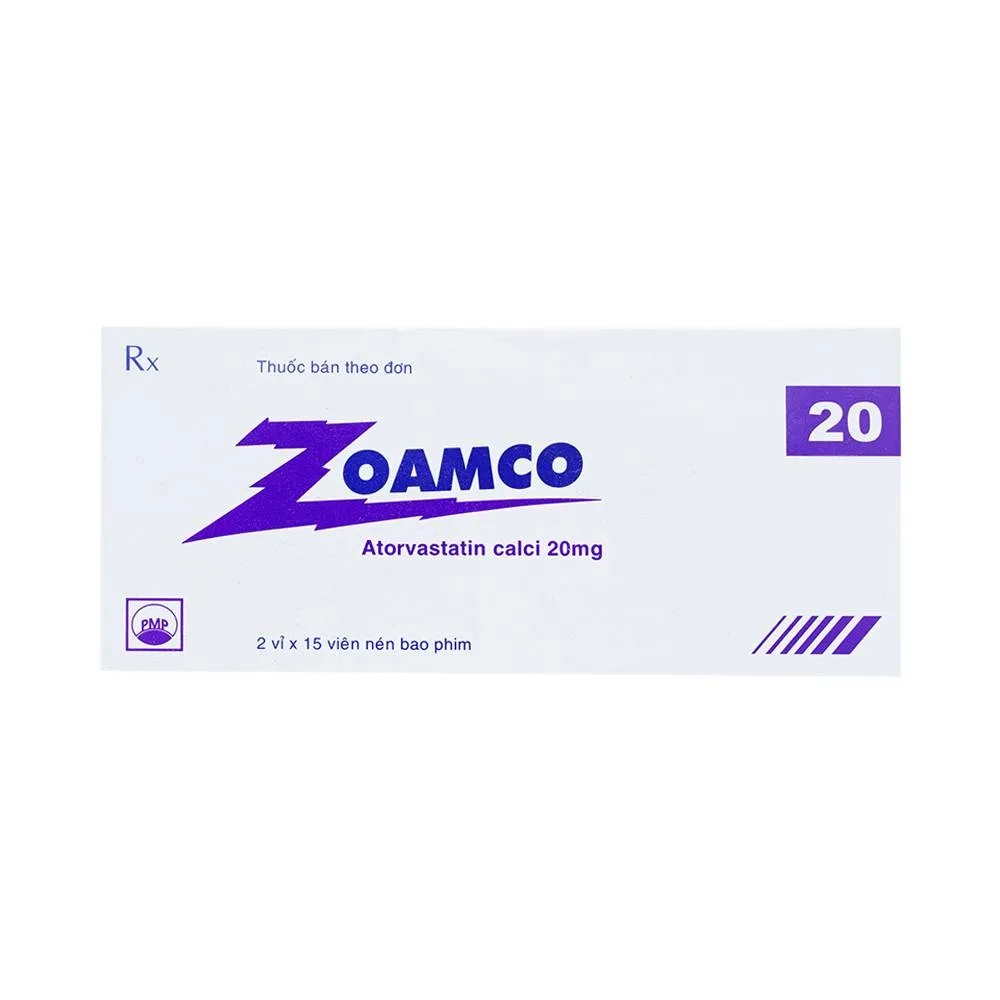 Hình ảnh Thuốc Zoamco 20 Pymepharco điều trị rối loạn lipid máu (2 vỉ x 15 viên)