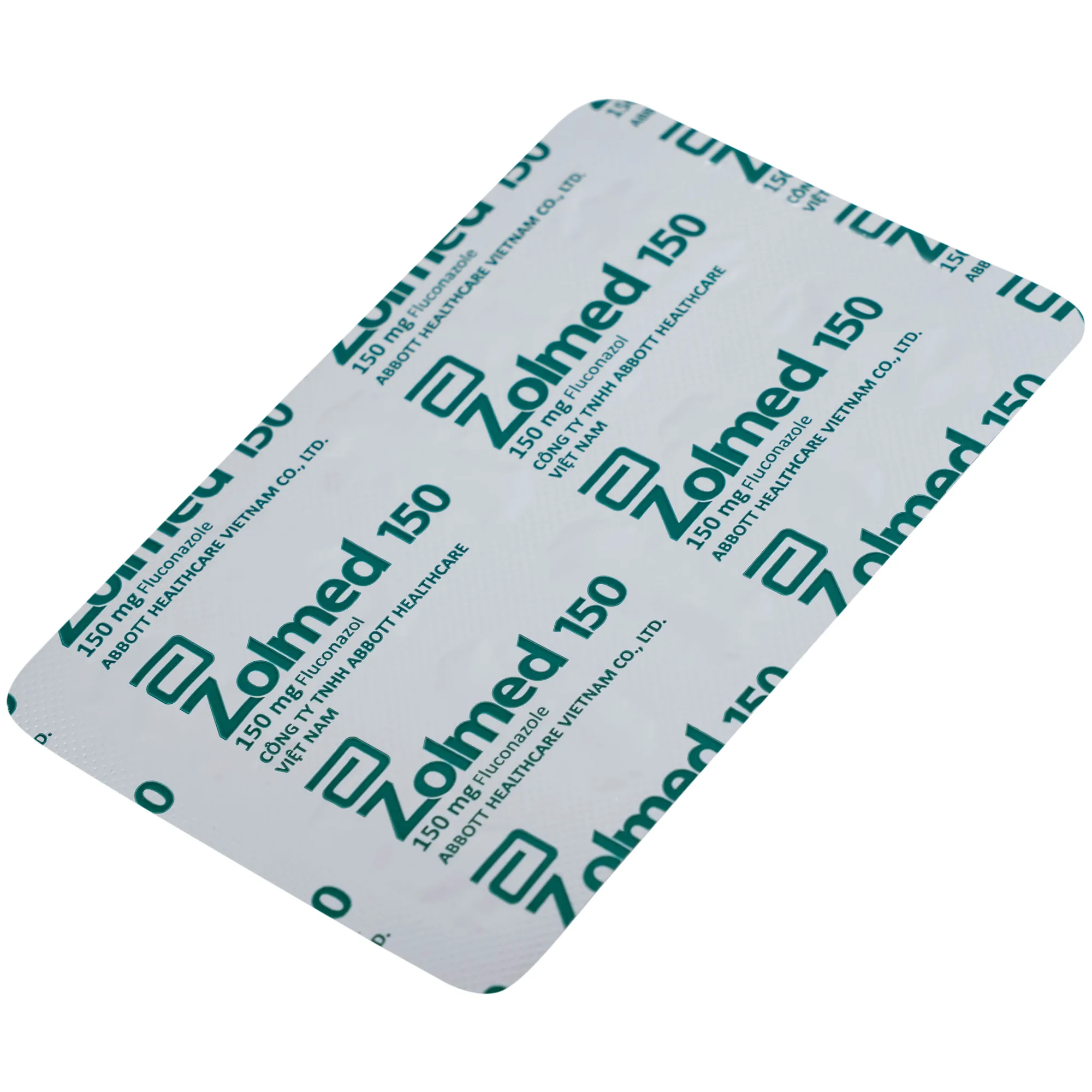 Hình ảnh Thuốc Zolmed 150 Abbott điều trị các bệnh nhiễm nấm, dự phòng nhiễm nấm (1 vỉ x 10 viên)