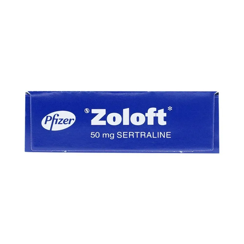 Hình ảnh Thuốc Zoloft Sertraline 50mg Pfizer điều trị triệu chứng bệnh trầm cảm (1 vỉ x 30 viên)